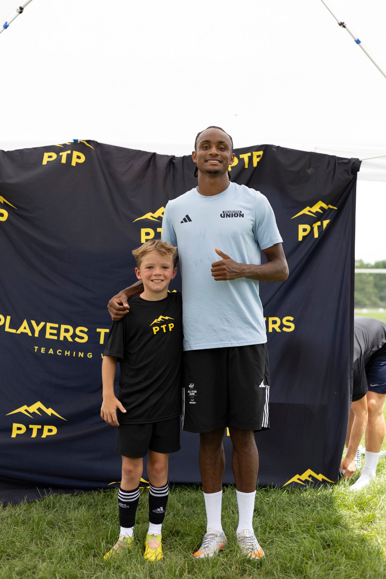 Small-group soccer training at PTP