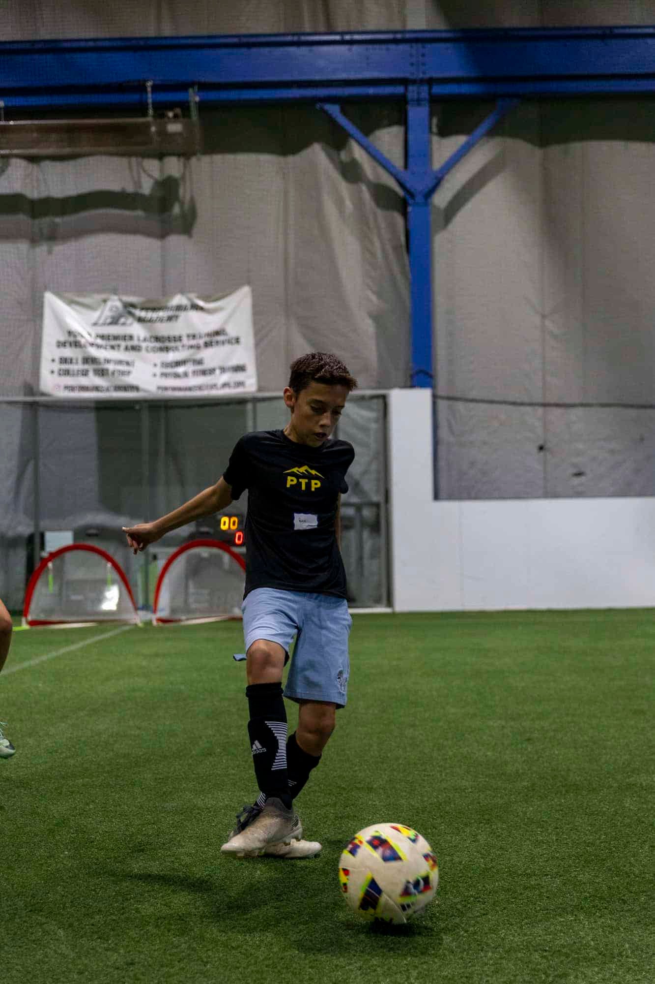 PTP training clinic moving the soccer ball