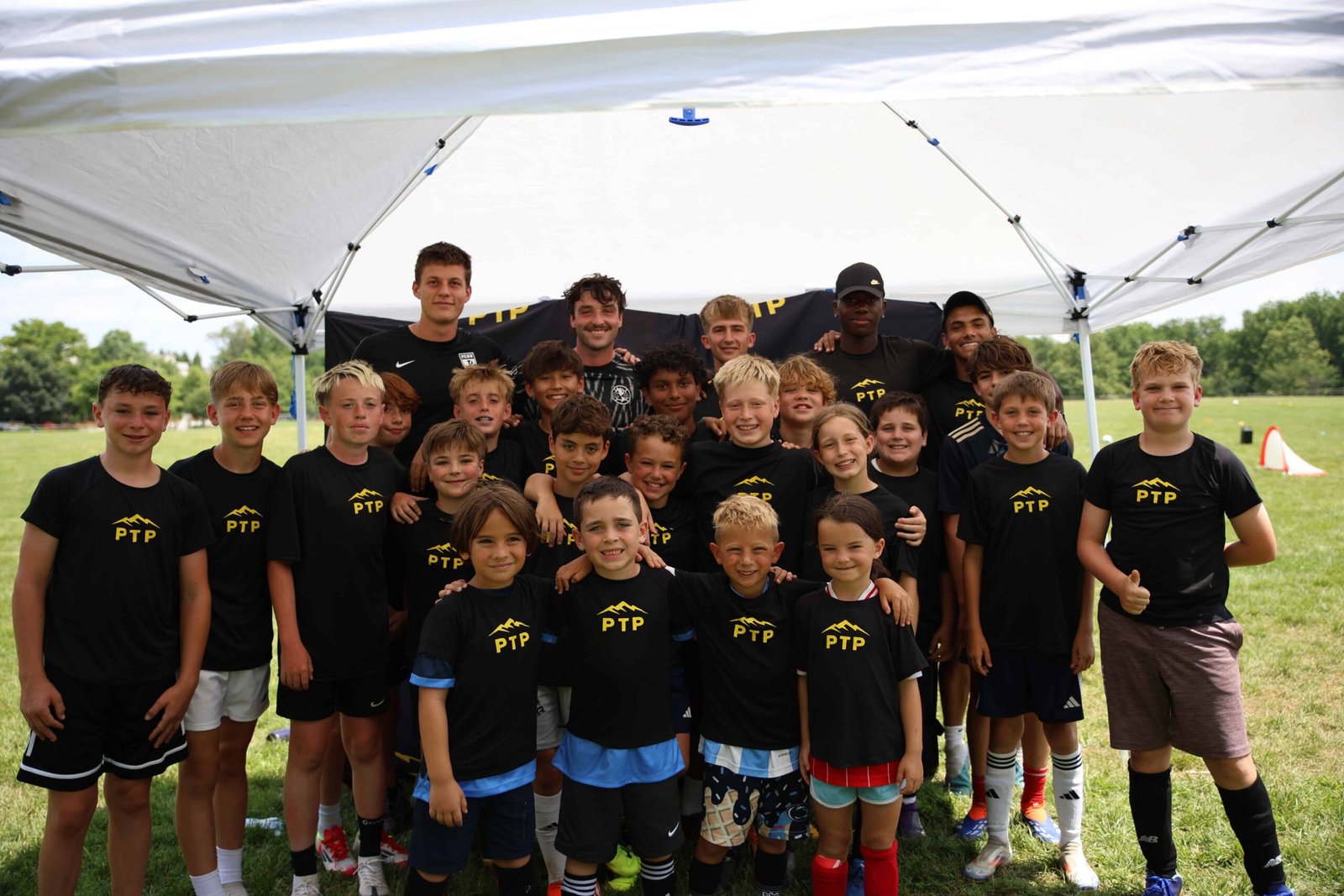 PTP soccer camps hero image